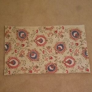 Pottery Barn Embroidered Lumbar Pillow